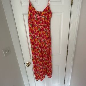 Zara fun colorful summer dress with slit